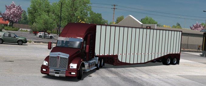 Trailer Besitzbarer Peerless Drop Center Chipvan [1.38.x] American Truck Simulator mod