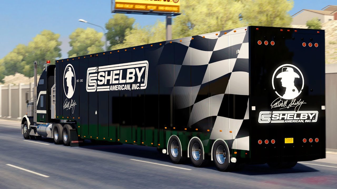 NASCAR Featherlite Trailer [3 Axle Nascar Hauler] v1.3 (1.38.x) - Thumbnail 1