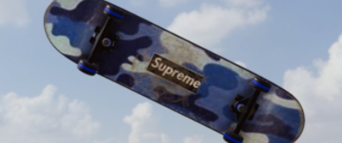 Gear Blue Camouflage Supreme Black Box Logo Skater XL mod