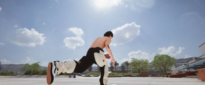 Gear Loutre Organic Denim Patchwork Panda Pants Skater XL mod