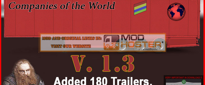 AI AI ETS2 Global Trailers Rckps 1.3 For 1.38.XX Eurotruck Simulator mod