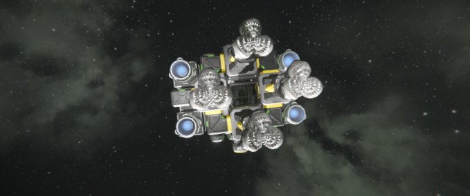 Blueprint large grid ion miner Space Engineers mod