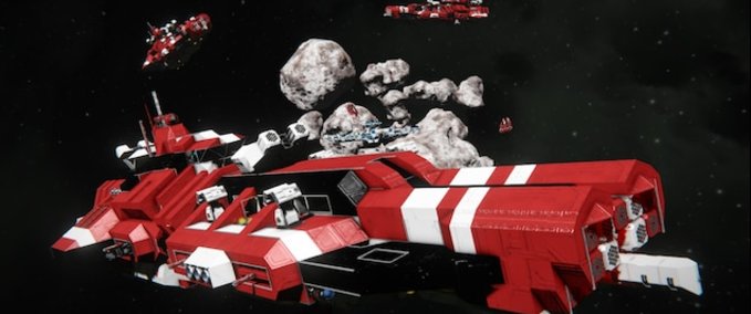 Blueprint Red Ship Nestorius / Red Team Nestorius Space Engineers mod