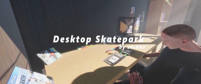 Map Desktop Skatepark by s4shko Skater XL mod
