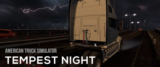 Mods Tempest Night Background Mod by Frkn64 [1.38.x] American Truck Simulator mod