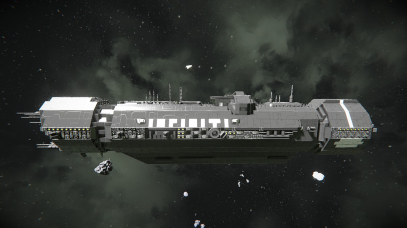 Space Engineers: UNSC INFINITY HALO WARSHIP v 1.0 Blueprint, Ship,  Large_Grid, Safe Mod für Space Engineers