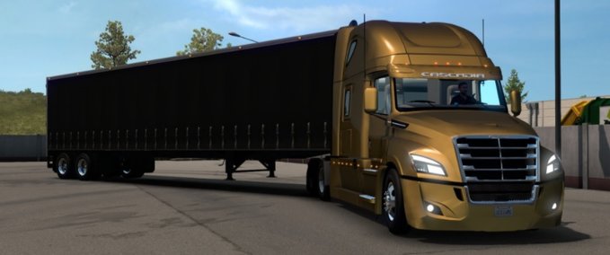 Trailer Besitzbarer Nuvan Curtain Anhänger [1.38.x]  American Truck Simulator mod