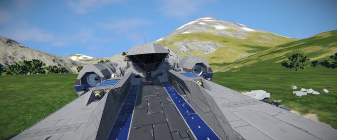 Blueprint RCSP - Langley Mk3 Helicarrier Space Engineers mod