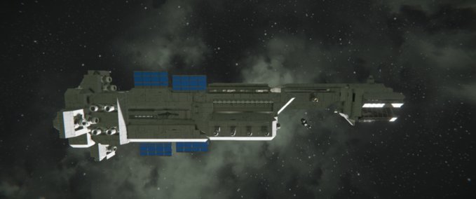 Blueprint Hephestus Class Support Ship Space Engineers mod