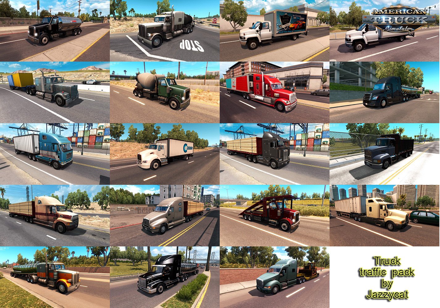 Trucks in Traffic Pack by JC v2.1 1.34.x - Thumbnail 1