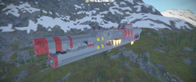 Blueprint The type 38-B Athens class crusier Space Engineers mod