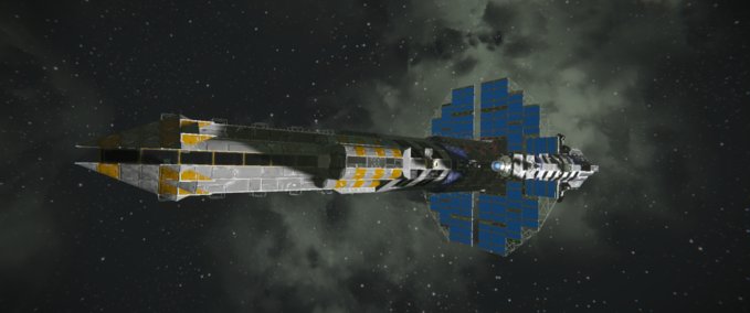 Blueprint Thumper&amp;Co. La mer class Solar frigate Space Engineers mod