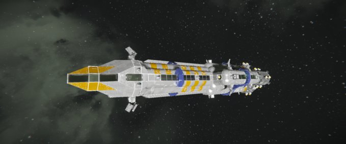Blueprint Thumper&amp;Co. Destroyer class starship Space Engineers mod