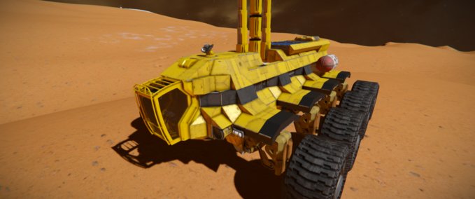 Blueprint Rhino small mobile digger Space Engineers mod