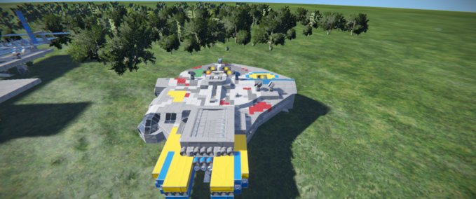 Blueprint Star Wars Millennium Falcon_2 Space Engineers mod