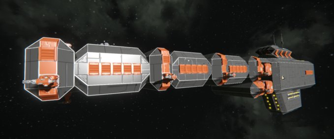 Blueprint Nahashima-Class Freighter Space Engineers mod