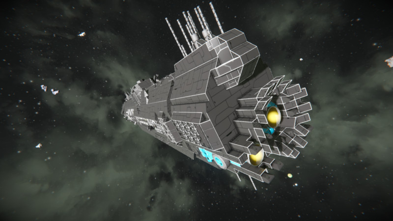 Space Engineers: UNSC INFINITY HALO WARSHIP v 1.0 Blueprint, Ship,  Large_Grid, Safe Mod für Space Engineers