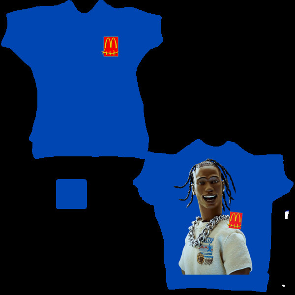 Skater XL: Travis Scott McDonalds Shirt (BLUE) v 1.0 Mod für Skater XL