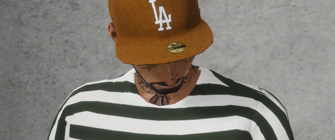 LA Dodgers Snapback Hat 59fifty - Beige / Brown Mod Image