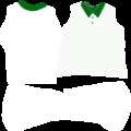 Green collar white polo Mod Thumbnail