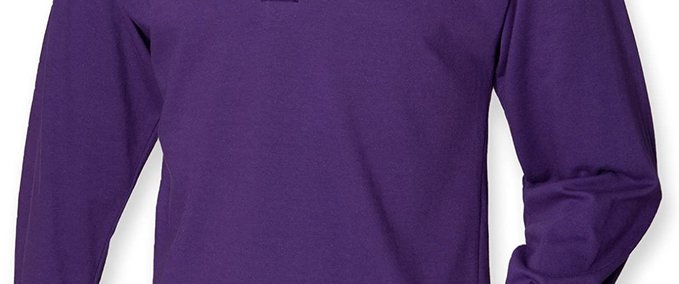 Long Sleeve T-Shirt Purple long Polo Skater XL mod