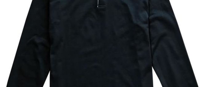 Long Sleeve T-Shirt Black long Polo Skater XL mod