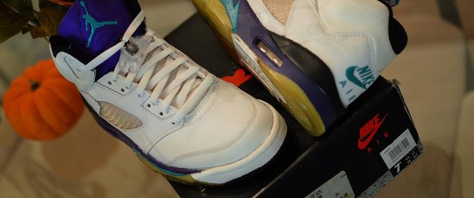 Gear OG Air Jordan "Grape" V Skater XL mod