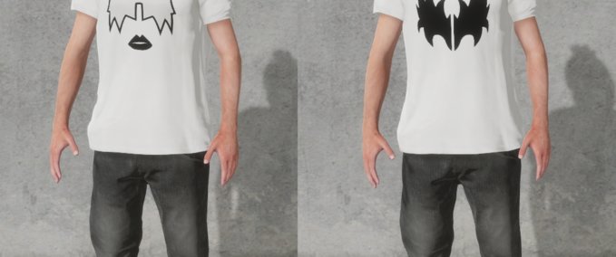 Uncategorized KISS - Spaceman + The Demon T-Shirts Skater XL mod