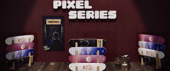 Gear Thirteen Skateboards: Pixel Series Skater XL mod