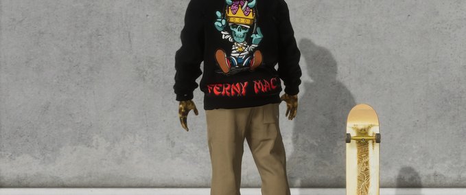 Fakeskate Brand Ferny Mac Hoodie Skater XL mod