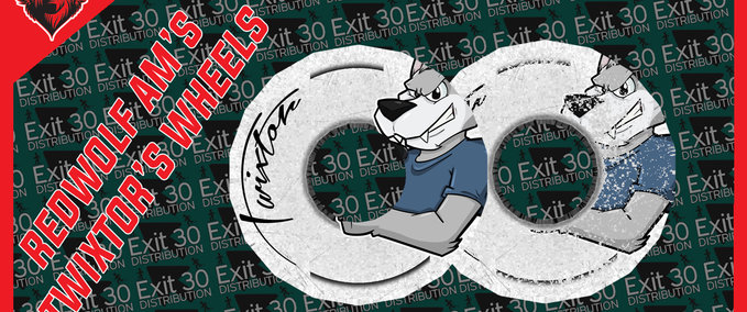 Fakeskate Brand Red Wolf Skateboards "Twixtor's AM Wheel's" Skater XL mod