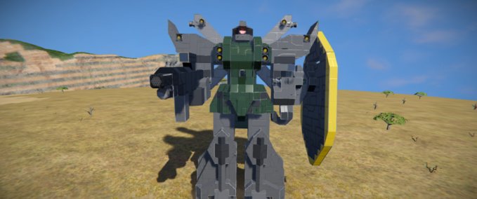 Blueprint Zaku (gelgoog) mech Space Engineers mod