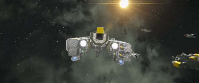 Blueprint Pirate Repurposed Mining bomber Space Engineers mod