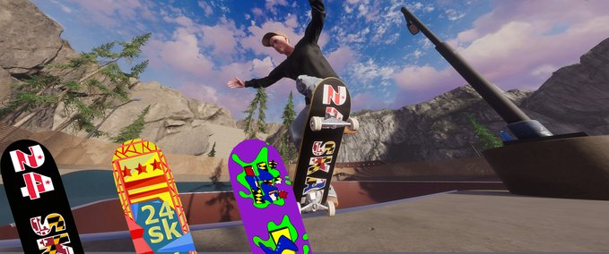 Deck 24 Skate Deck Pack 1 Skater XL mod
