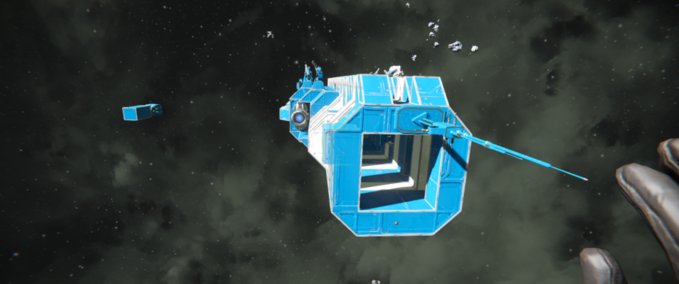 Blueprint Rail gun empire ship Space Engineers mod