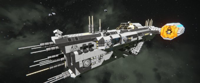 Space Engineers: UNTF DARK KNIGHT BATTLCRUISER v 1.0 Blueprint, Ship ...