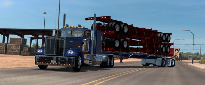Trailer Besitzbarer Custom Wilson Flatbed [1.38.x] American Truck Simulator mod