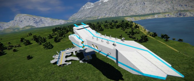 Blueprint ngu defender class Space Engineers mod