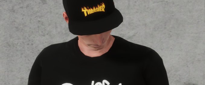 Gear Thrasher Snapback Hat Skater XL mod