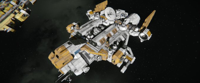 Blueprint Armed Freighter Ugly Betty Space Engineers mod