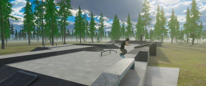 Map Berkeley Skatepark (LOW SPEC) Skater XL mod