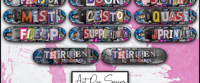 Gear Thirteen Skateboards: The Art Pro Series Skater XL mod