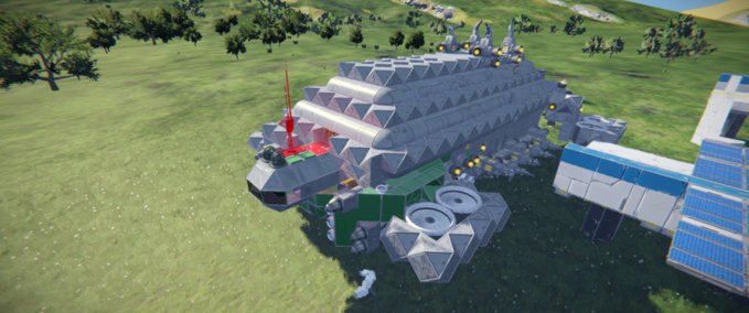 Blueprint Turtle Blimp Space Engineers mod