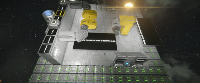 Blueprint DUAL ROTOR WALK THROUGH Space Engineers mod