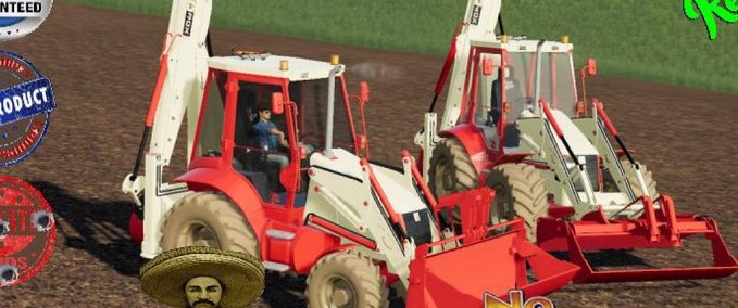 Bagger & Radlader Backhoe loader Landwirtschafts Simulator mod