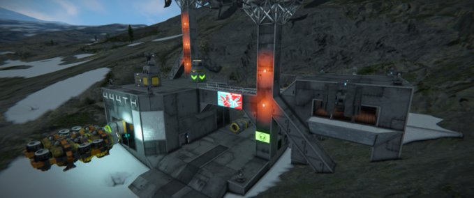 Blueprint 444 Outpost Space Engineers mod