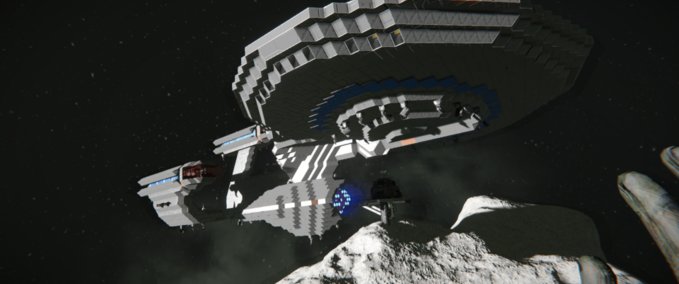 Blueprint TNG Galaxy Class Drednought Cruiser Space Engineers mod