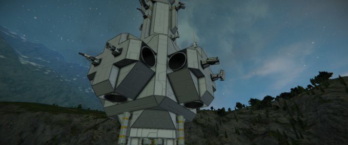 Blueprint UNF-1011-H Heavy Jump Ship Space Engineers mod