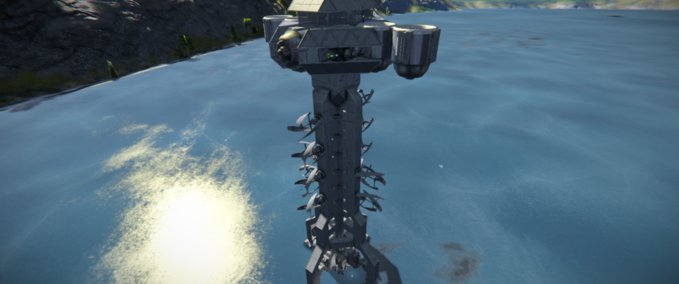 Blueprint Mobile mining rig Space Engineers mod