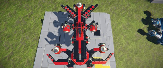Blueprint Red Night Fury Fighter Space Engineers mod